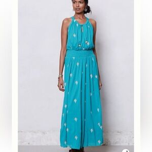 Anthropologie floreat Skyscape Maxi Dress